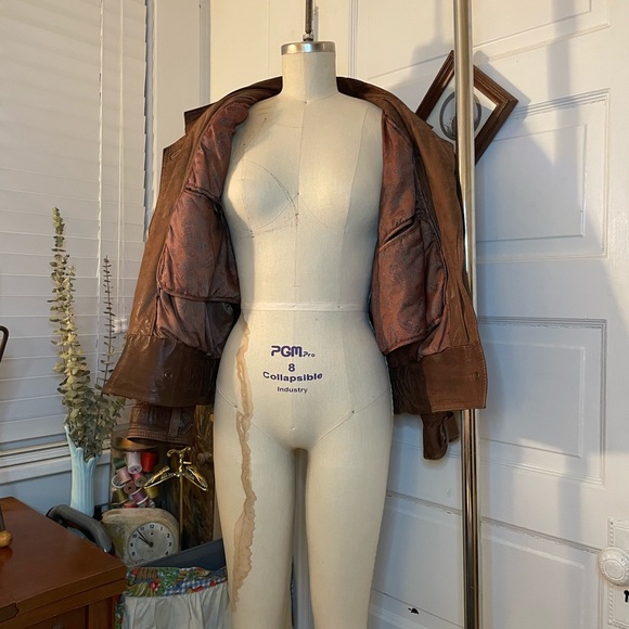 SOLD VTG Adventure Bound Thinsulate 3M Lined Brown Leather Jacket, 1980s - Picture 7 of 16